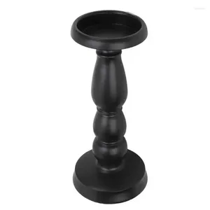 Bandlers Holder Fer Matte Black Paint Process Simple Candlestick Décoration pour le mariage à domicile