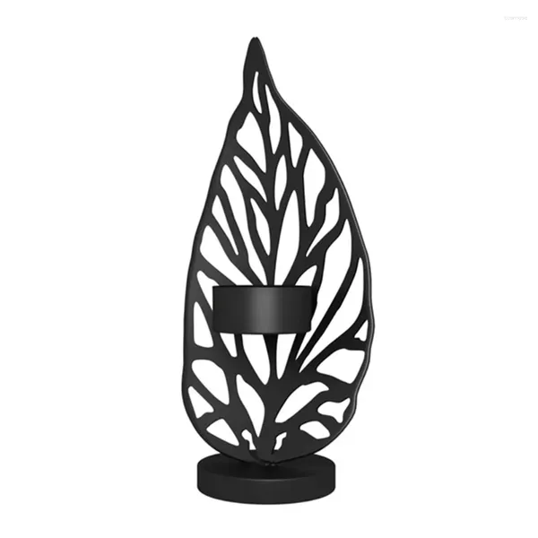 Candlers Gift Gift Romantic Iron Art Holder Elegant Leaf Shape Party Salon Room Birthday Decor Home Decor Table Multipose Table mariage