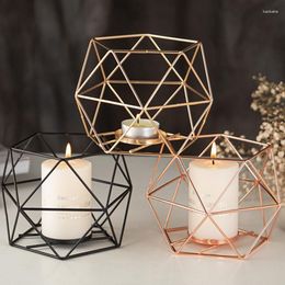 Portacandele Portacandele cavo Candeliere in metallo Design geometrico Tealight votivo per decorazioni per la casa per feste di matrimonio