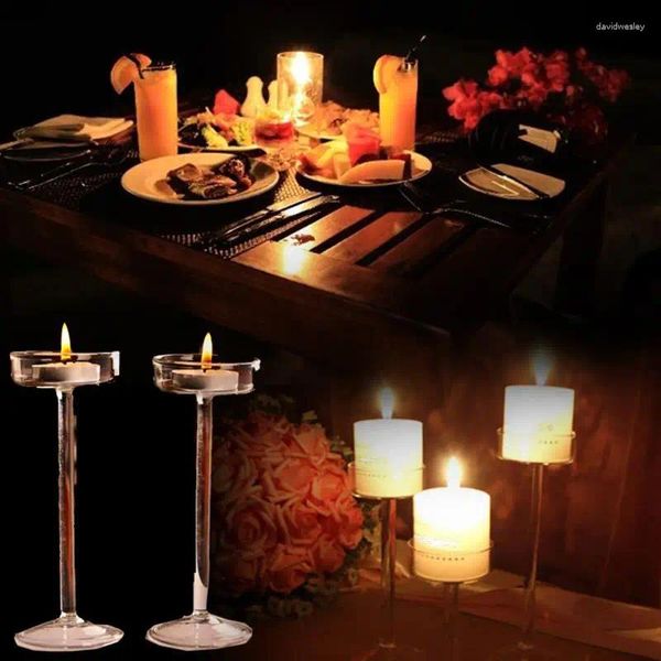 Bandlers Home Decor Stands Gobelet Conçus en verre Crim Creative Creative Bandlelight Dîner Supplies de mariage suspendues