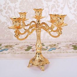 Bougeoirs IGBBLOVE luxe métal mariage chandelier fête décorations pour la maison or candélabres centres de table cadeaux de fiançailles