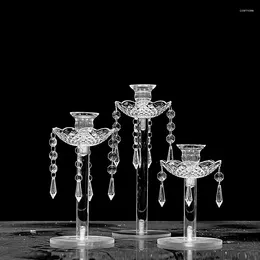 Bougeoirs IMUWEN support acrylique chandelier de luxe mode support de mariage table exquise décor à la maison