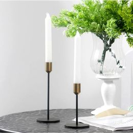 Bandlers iMuwen Nordic Style Stand Metal Fashion Wedding Bar Bar Party Exquis Candlestick pour table décoration de la maison