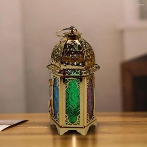 Bougeoirs en fer, support artistique, Surface lisse, décoratif, pratique, Style marocain et européen, support de lampe