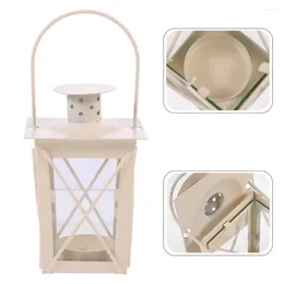 Bandlers Iron Art Tea Light Lantern Decoration Ornement pour l'anniversaire de fête de mariage