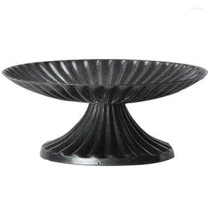 Bougends Iron Black Table Stand Retro Round Base Decorative Pilier pour mariage