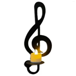 Bandlers Iron Music Note Holder Treble Clef Wall Ornement pour le décor de classe de bureau à domicile