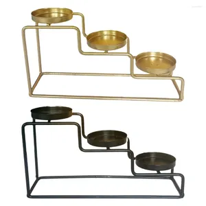 Bandlers Iron Retro Style Candlestick Tablet Top Stand Decoration Décoration Candelabra Candlelabrum Candelabrum