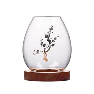 Kaarsenhouders Japanse glas creatieve ornamenten romantisch huis retro winddichte desktop decoratie bougeoir indoor decor bs50zt