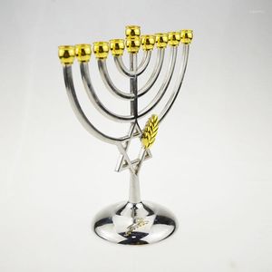 Kandelhouders Jezus Taper Holder Joodse kandelaar Israëlische Hanukah Gold Candlest Lantern Stand