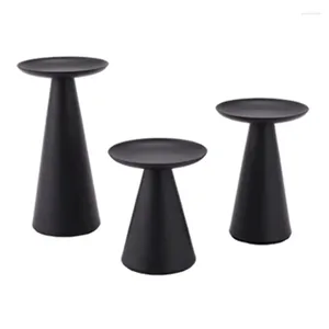 Kaarsenhouders jfbl zwarte set van 3 retro voor pilaar kaarsenhouder middelpunt tafel decor