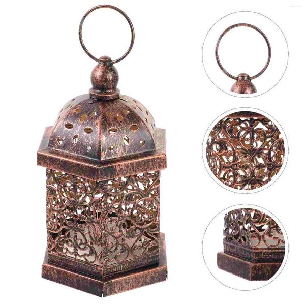 Bougeoirs lanternes décor à la maison maroc lumière lampe décorative ornement fer sans flamme le mariage