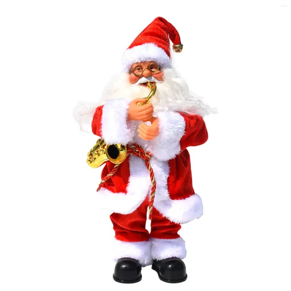 Candillas Talladores de cuero perfumado en muñecas Navidad Santa H Convierte adornos musicales Oro Vintage