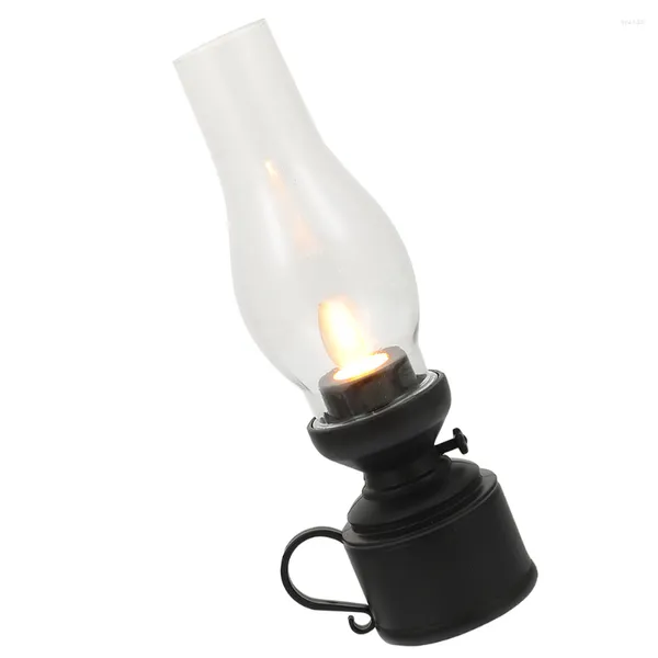 Candelabros LED Luz de queroseno Vintage Linterna Cámara Lámparas de aceite Decoración Lámpara Casa