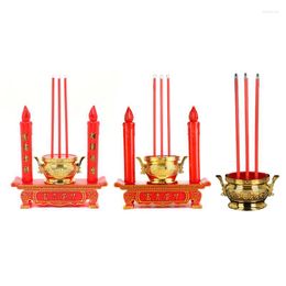 Bougeoirs lampe à LED bouddhiste lumière électrique Avalokitesvara bouddha richesses honneur chinois Jubilant année mariage