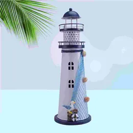 Bandlers a mené Lighthouse Lantern Mediterranean Style Holder Nautical Marine Model Model Night Lightternation