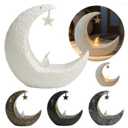 Bougeoirs LED Lune Ramadan Lanterne Mini Lumière Créative Fournitures de Fête Eid Mubarak Nuit Chambre Décor