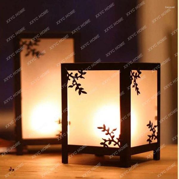 Soall de velas Sala de estar Tibilante Antiguo Lintería móvil Mesa de lujo chino Garden Garden Farmhouse Porta Velas Decoración