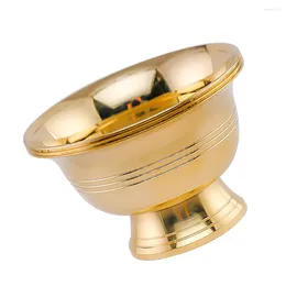 Candlers porte-lampe de beurre Lotus Decor Gold Decor Bouddhisme Copper Copper Supplies
