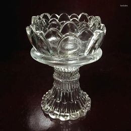 Bougeoirs Lotus Pure Natural Butter Glass Lampeder
