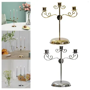 Candlers porteurs de luxe Metal Candelabrum 3 armes Candlestick pour l'événement de banquet