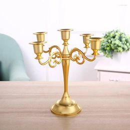 Candlers Luxury Nordic Candlestick Holder Mold Metal Metal Gold Creativity Table Dekoracje Slubne Wedding Decor yd50zt