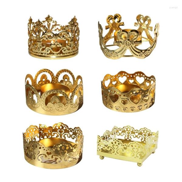 Bandlers Luxury Retro Gold Hollow Hollow Sold Whited Iron en dentelle