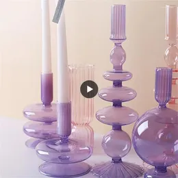 Candlers Manual Glass Chandelier créatif et simple artisanat de table