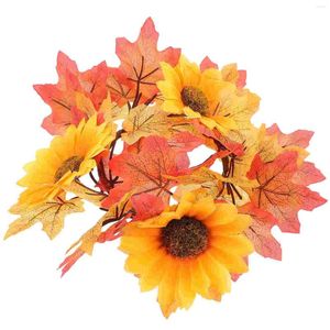 Kandelhouders Maple Krans Harvest Festival Ornament Artificial Rings Fall Decorations Home Party Supplies PE (Plastic)