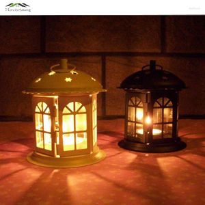 Candlers Metal Bird Cage Weddder Support Lantern Maroc Vintage Small Lanterns pour bougies Cages décoratives Lampe marocaine 020