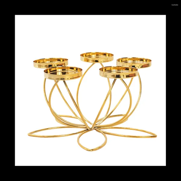 Bougeoirs bougeoir en métal pour accessoires de dîner aux chandelles romantiques décoration de Table moderne chambre de Style rétro