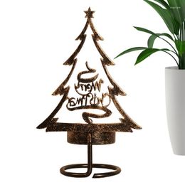 Bougeoirs en métal porte-arbre de noël pièce maîtresse de lumière de thé pour les décorations de la maison fêtes de mariage chambre salon