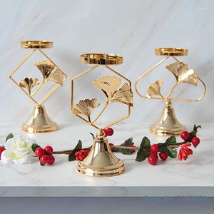 Kandelaars metalen houder Moon Star Sun Leaf Geometric Candlestick Tealight for Home Wedding Party Romantic Dinner Decoration