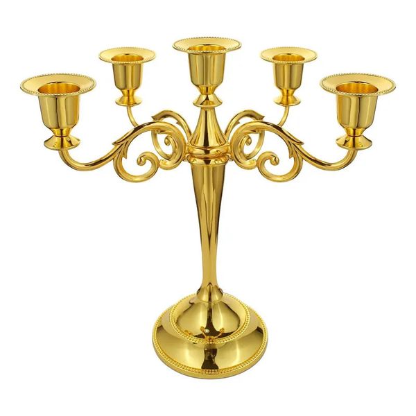 Bougeoirs Métal conique bougeoirs support support élégant candélabres centres de table pour les fêtes de mariage à la maison Bar Tabel décor chandelier 231215