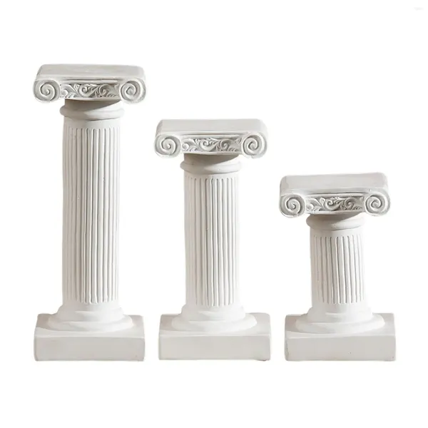 Bandlers Mini Colonnes grecques Décorations de table Sculpture de l'albâtre pour le mariage