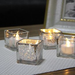 Partes de velas Modernas centros de mesa de comedor de vidrio adornos