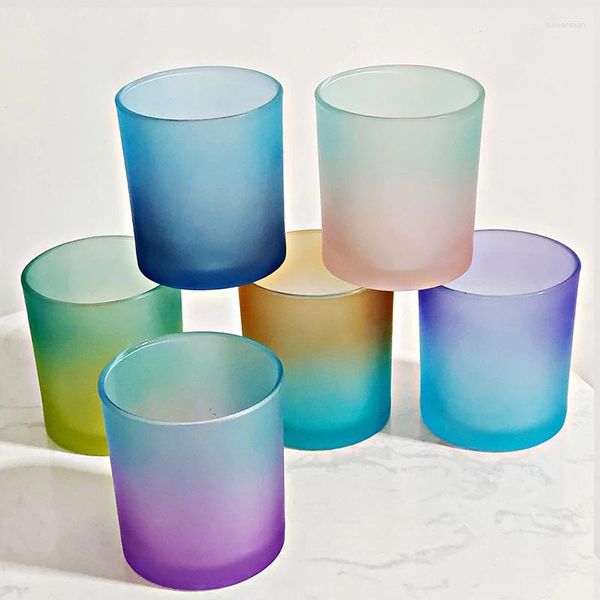 Candlers Pocts de verre modernes Style Nordique Small Cylinder Pilier PortAvent Portavelas Home Decoration Accessoires