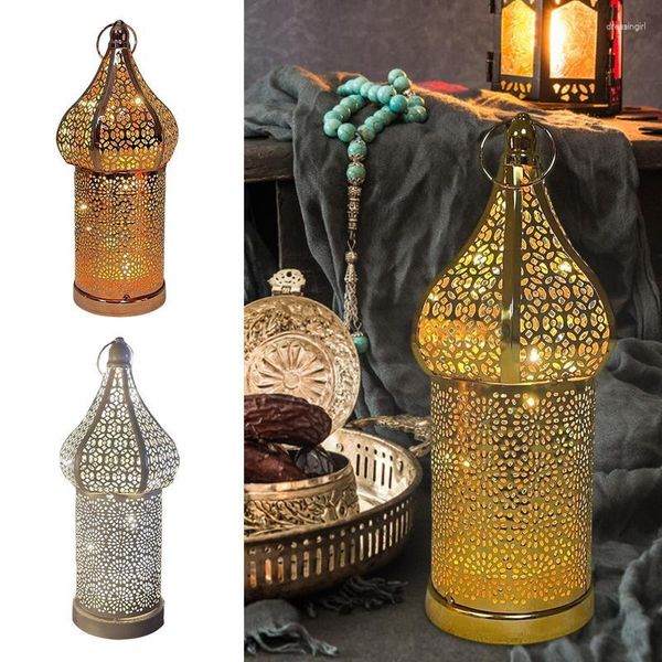 Bougeoirs lampe de bureau marocaine rétro lampes à piles support suspendu décoration de jardin veilleuse salon décor à la maison