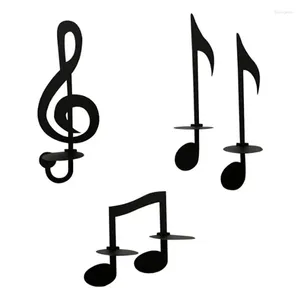 Bandlers Music Symbol Wall Decor 4 PCS Fer for Living Room Note Candlestick Sconce Art Musical