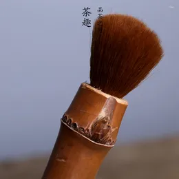 Kaarsenhouders natuurlijke handgemaakte bamboe haren verhogen pot pen thee kunstceremonie servies accessoires borstelborstel