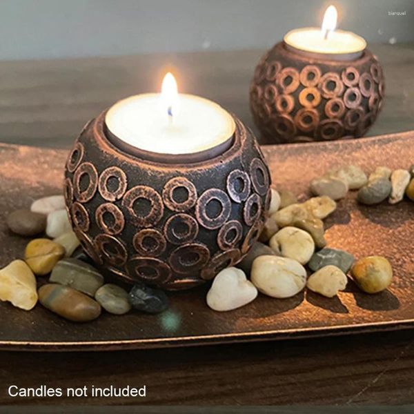 Bandlers Natural Stones Party Holder Romantic Set Spa Bar Dining Room Table Top Restaurage en bois Plateau Home Decor Bureau de vacances