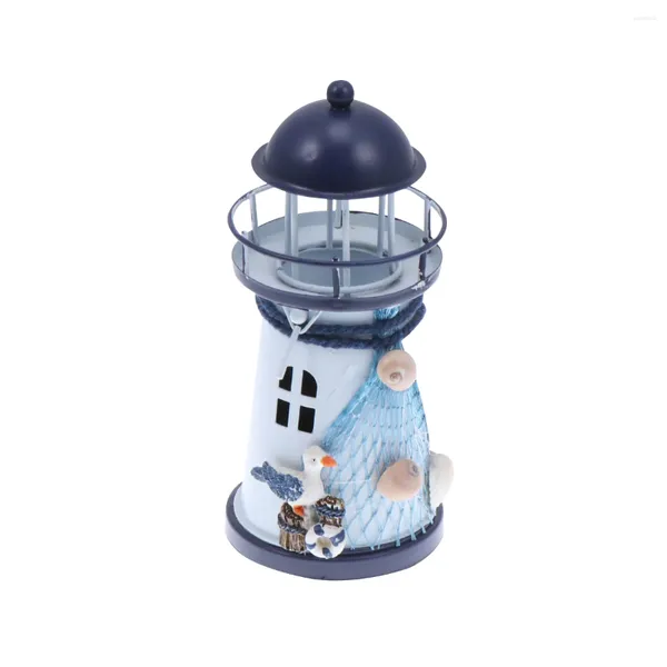 Bandlers Nautical Lighthouse Desktop Decor Cup Creative Holder Decorations Seaside