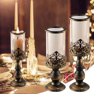 Bougeoirs nordique chandelier tasse européenne et américaine Simple ornement rétro support en fer forgé en métal créatif chambre décor