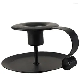 Candlers Nordic Circle Porta Candele Black Fer Candlestick French Tray For Party Decorations Home Decor