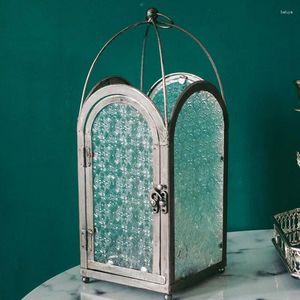 Bandlers Nordic Geometric Iron Glass Luxury Design Art Birthday Wedding Living Room Porta Velas Decor