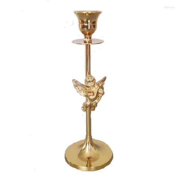 Bougeoirs Nordic Or Cuivre Métal Titulaire Ange Chandelier Stand Phare Table De Mariage Centres De Table Idées Cadeaux FC522