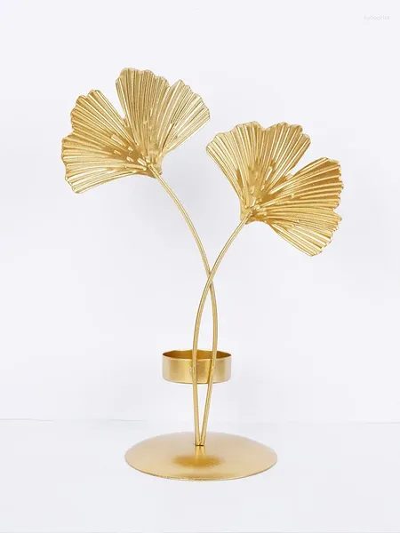 Bandlers Nordic Gold Ginkgo Leafholder Luxury Living Room Home Decoration Party Party Accessoires