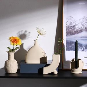 Partes de velas Nordic Plain Embryo Cerámico Adornos Cerámico Moderno Simple Simple Dry Flower Sala de estar Alojamiento Arte