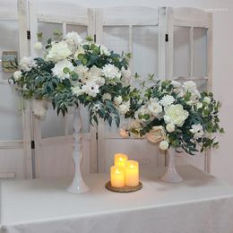 Kandelaars Noordse stand Kolom Kandelaar Event Road Lead Flower Vase Rack Tafel Bruiloft Centerpieces Party Dinner Decor