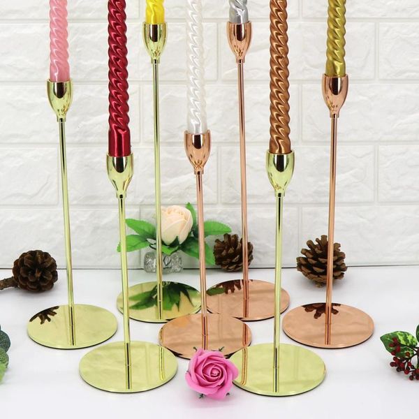 Candlers Nordic Style Column Holder Home Decoration Table de mariage Table de mariage Sautend L'atmosphère